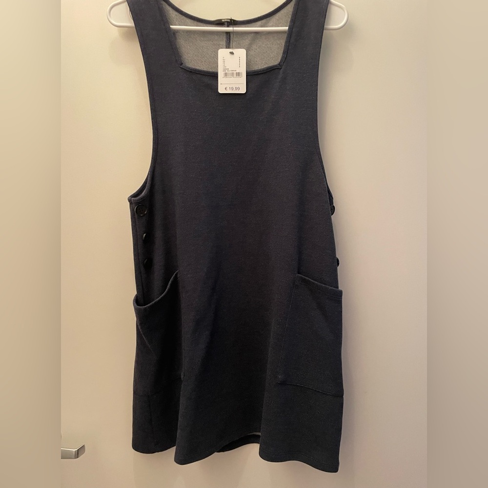 Sleeveless Pocket Tank Tunic/ dress - Tezenis -Italian brand -size S